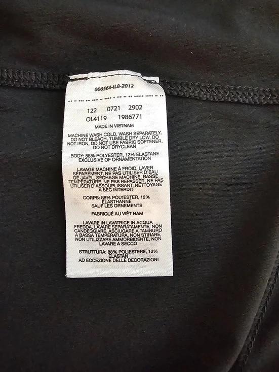 Mountain Hardwear Cropped Athletic Top Women’s Large Black Long Sleeve Shirt - Picture 5 of 6